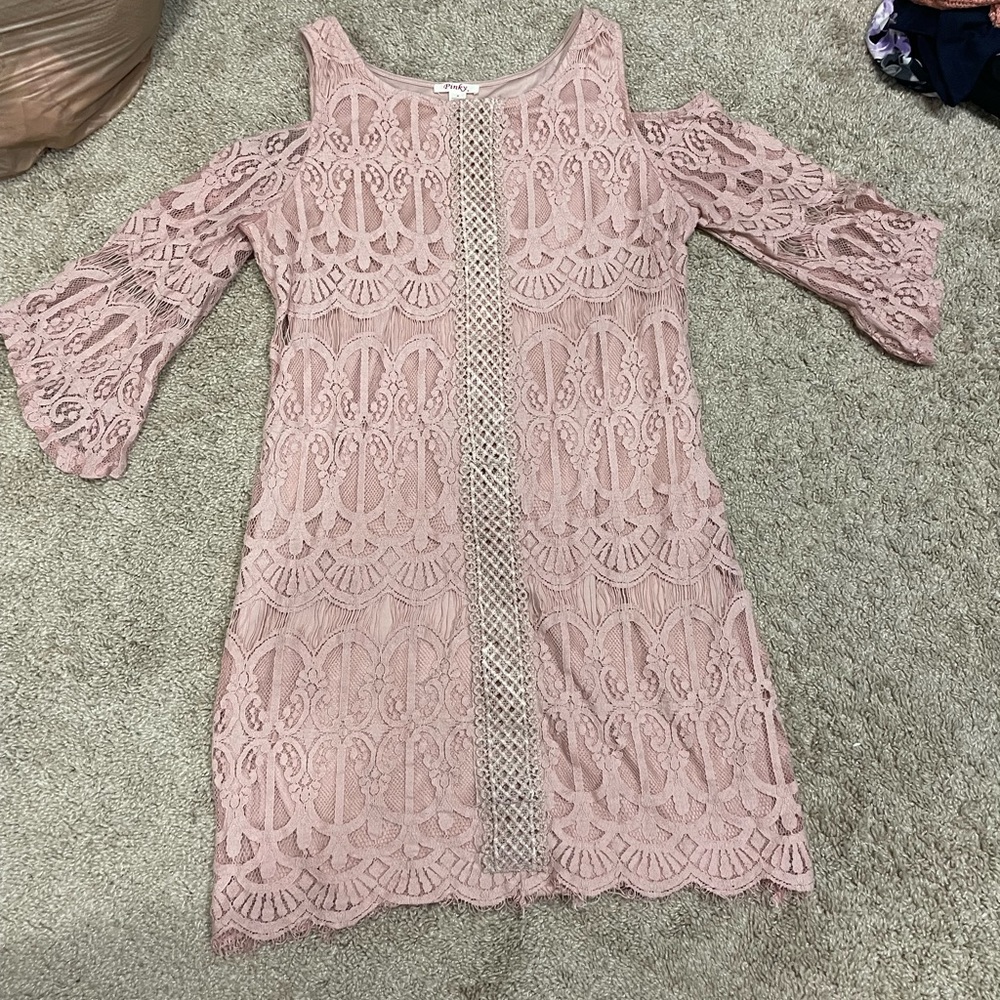 Open shoulder dress